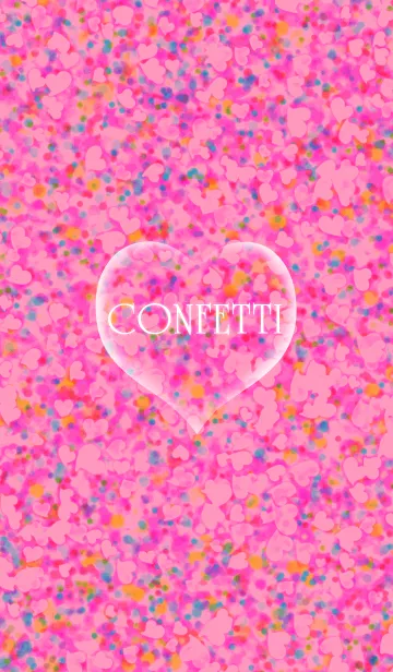 [LINE着せ替え] Confetti / pink #freshの画像1
