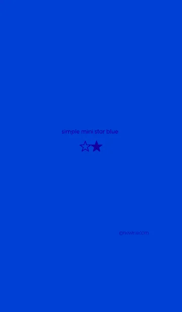 [LINE着せ替え] シンプル ミニ スター ブルーの画像1