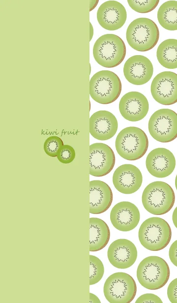 [LINE着せ替え] キウイ -Pastel green- #freshの画像1