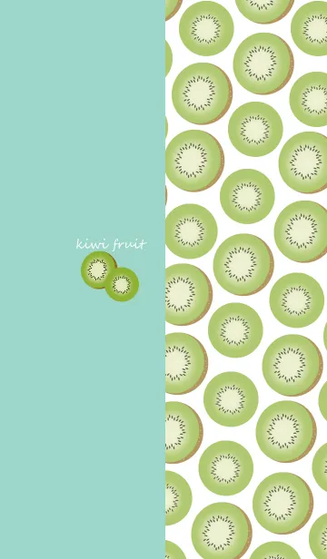 [LINE着せ替え] キウイ -Pastel mint green- #freshの画像1