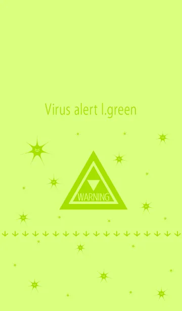 [LINE着せ替え] 【大量発生】ウイルス注意警報 l.greenの画像1