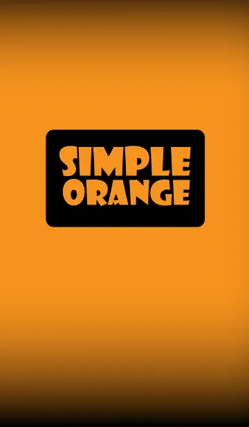 [LINE着せ替え] Simple orange in black theme v.1 (jp)の画像1