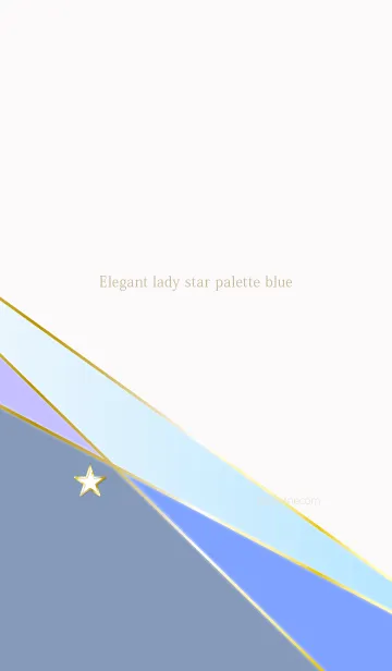 [LINE着せ替え] Elegant lady star palette blueの画像1