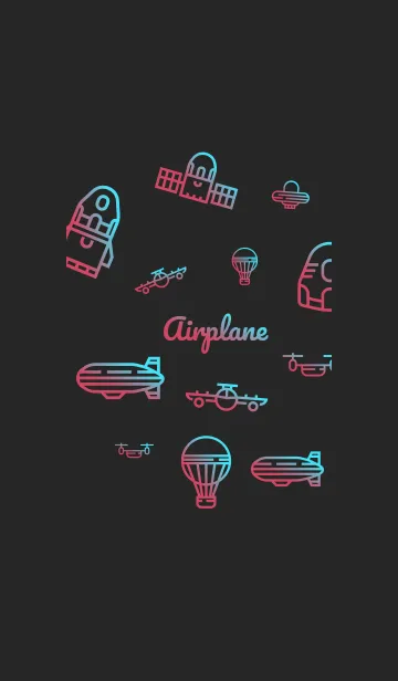 [LINE着せ替え] AirPlane Dark Loverの画像1
