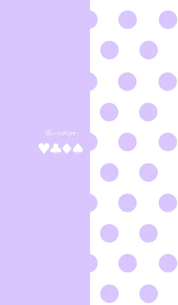 [LINE着せ替え] バイカラー -Pastel purple- #popの画像1