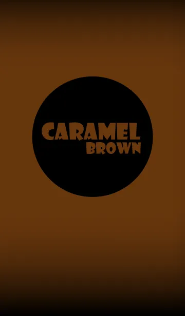 [LINE着せ替え] caramel brown in black theme v.2 (jp)の画像1