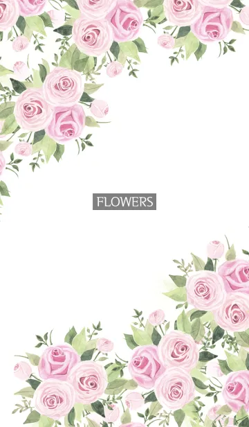 [LINE着せ替え] water color flowers_795の画像1