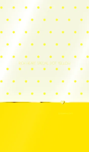 [LINE着せ替え] RICH HEART SPECIAL DOT YELLOWの画像1