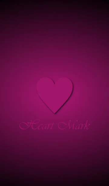 [LINE着せ替え] Heart Mark *raspberry*の画像1