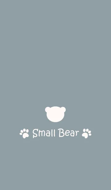 [LINE着せ替え] Small Bear *DARK SMOKYBLUE 3*の画像1