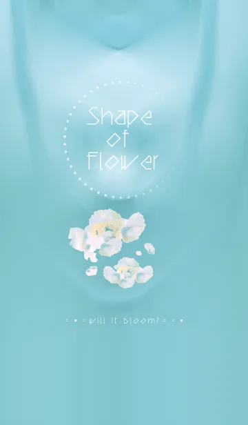 [LINE着せ替え] Shape of Flower*light blue*の画像1