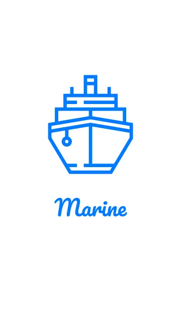 [LINE着せ替え] Marine Simpleの画像1