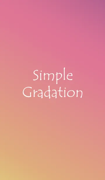 [LINE着せ替え] Simple Gradation -YELLOW+PINK+PURPLE-の画像1