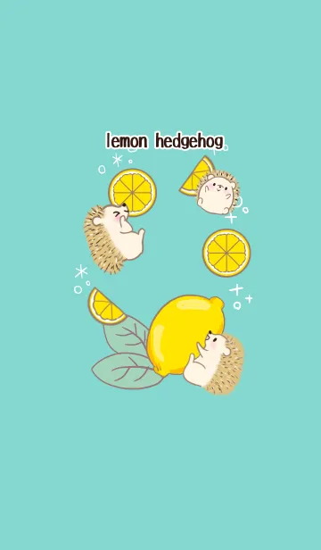 [LINE着せ替え] レモン♡ハリネズミ #freshの画像1