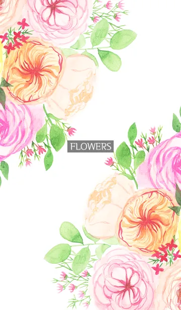 [LINE着せ替え] water color flowers_828の画像1