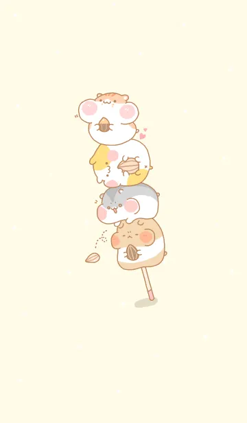 [LINE着せ替え] cute hamster.の画像1