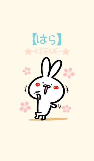 [LINE着せ替え] 【はら】のほのぼのウサギの画像1