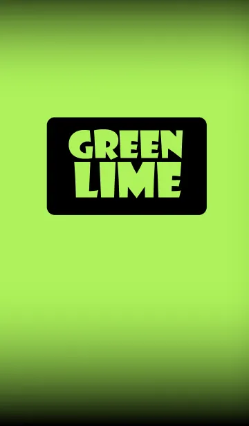 [LINE着せ替え] Simple lime green in black theme (jp)の画像1