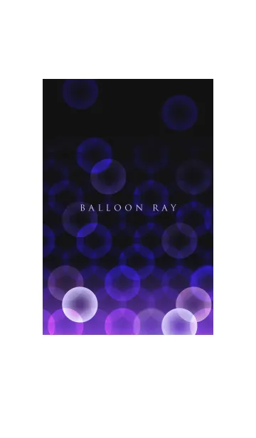 [LINE着せ替え] BALLOON RAY PURPLEの画像1