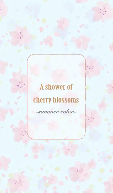 [LINE着せ替え] -A shower of cherry blossoms- #coolの画像1
