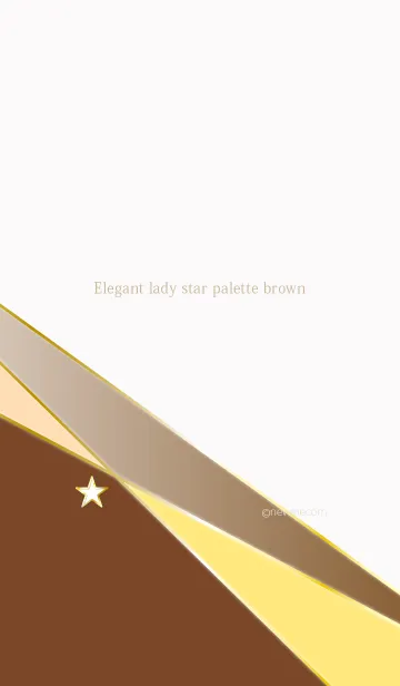 [LINE着せ替え] Elegant lady star palette brownの画像1