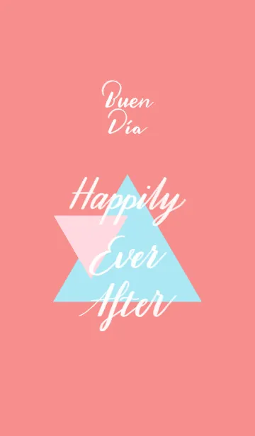 [LINE着せ替え] [Lettering] Happily Ever After-Coralの画像1