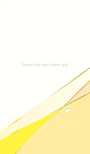 [LINE着せ替え] Elegant lady heart palette goldの画像1