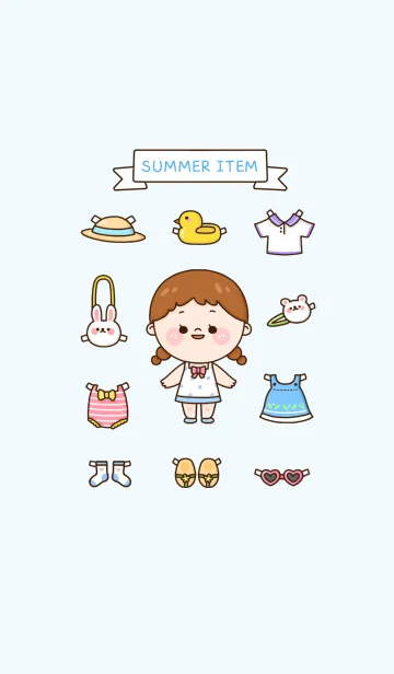 [LINE着せ替え] summer itemの画像1