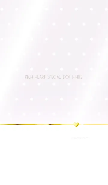 [LINE着せ替え] RICH HEART SPECIAL DOT WHITEの画像1