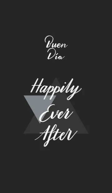 [LINE着せ替え] [Lettering] Happily Ever After-Dimgrayの画像1