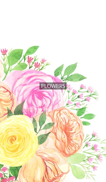 [LINE着せ替え] water color flowers_823の画像1