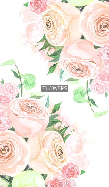 [LINE着せ替え] water color flowers_846の画像1