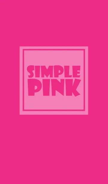 [LINE着せ替え] Simple Pink Theme v.3 (jp)の画像1