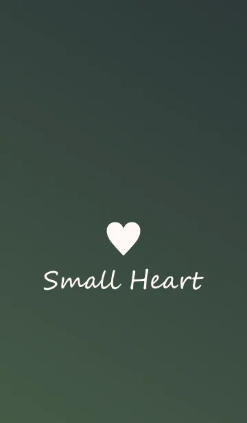 [LINE着せ替え] Small Heart *Green Gradation 3*の画像1