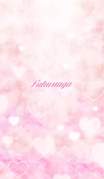 [LINE着せ替え] ふくなが用ハート♥可愛いピンクの画像1