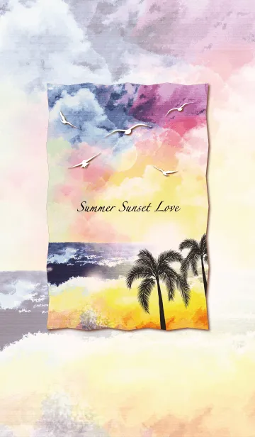 [LINE着せ替え] Summer Sunset Love♥ #coolの画像1