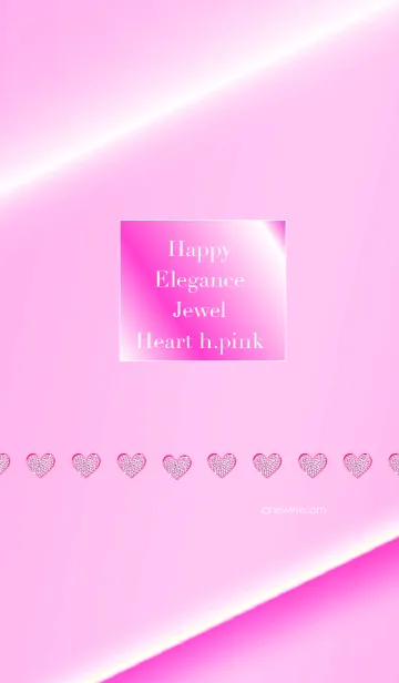 [LINE着せ替え] Happy Elegance Jewel Heart h.pinkの画像1