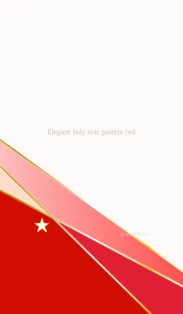 [LINE着せ替え] Elegant lady star palette redの画像1