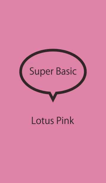 [LINE着せ替え] Super Basic Lotus Pinkの画像1