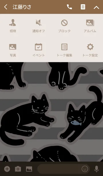 [LINE着せ替え] Always Love Black Catの画像4