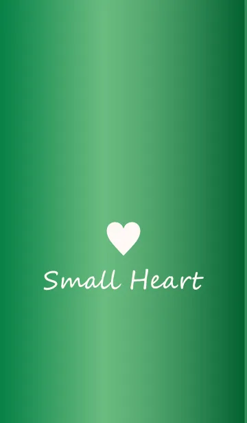 [LINE着せ替え] Small Heart *GlossyGreen*の画像1