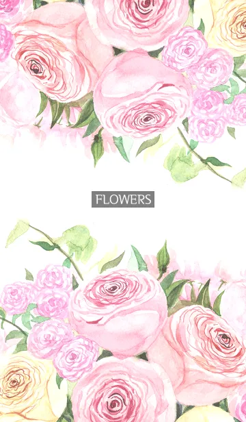 [LINE着せ替え] water color flowers_843の画像1