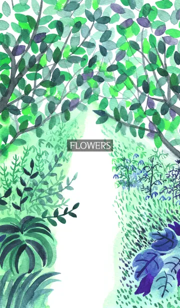 [LINE着せ替え] water color flowers_855の画像1