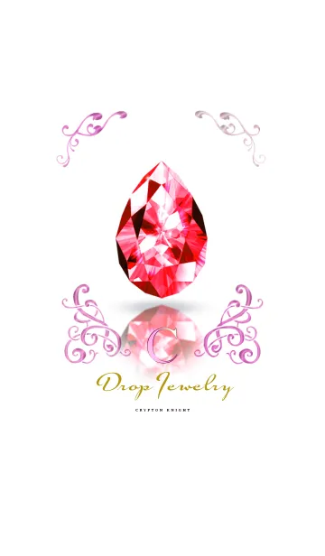 [LINE着せ替え] Drop Jewelry RED_Cの画像1