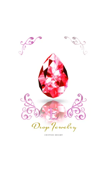 [LINE着せ替え] Drop Jewelry RED_Eの画像1