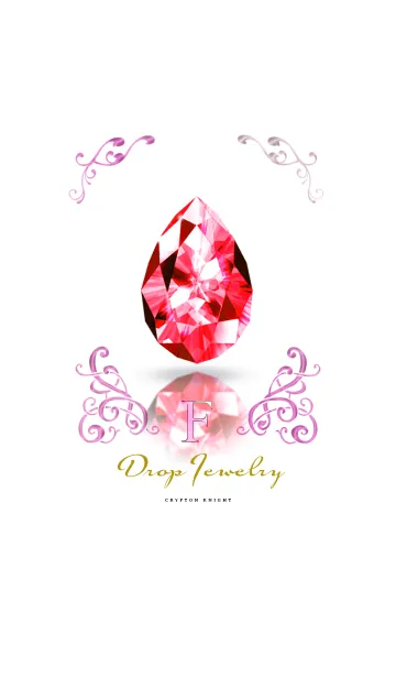 [LINE着せ替え] Drop Jewelry RED_Fの画像1