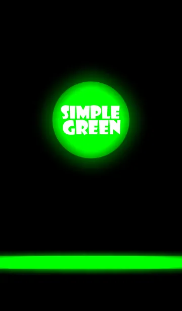 [LINE着せ替え] Simple Green in black theme ver.2 (jp)の画像1