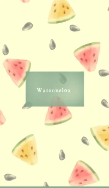 [LINE着せ替え] Water color Watermelon #freshの画像1
