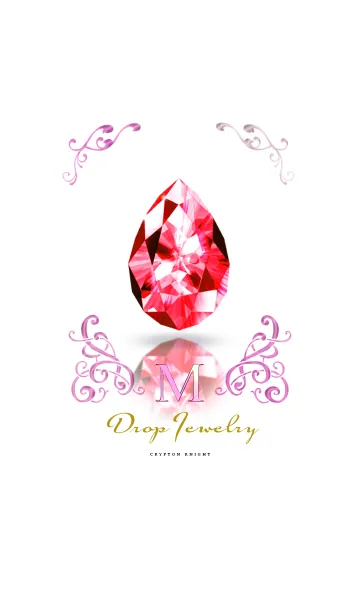 [LINE着せ替え] Drop Jewelry RED_Mの画像1