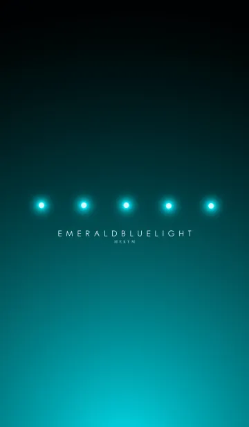 [LINE着せ替え] EMERALD BLUE LIGHT -MEKYM- #coolの画像1